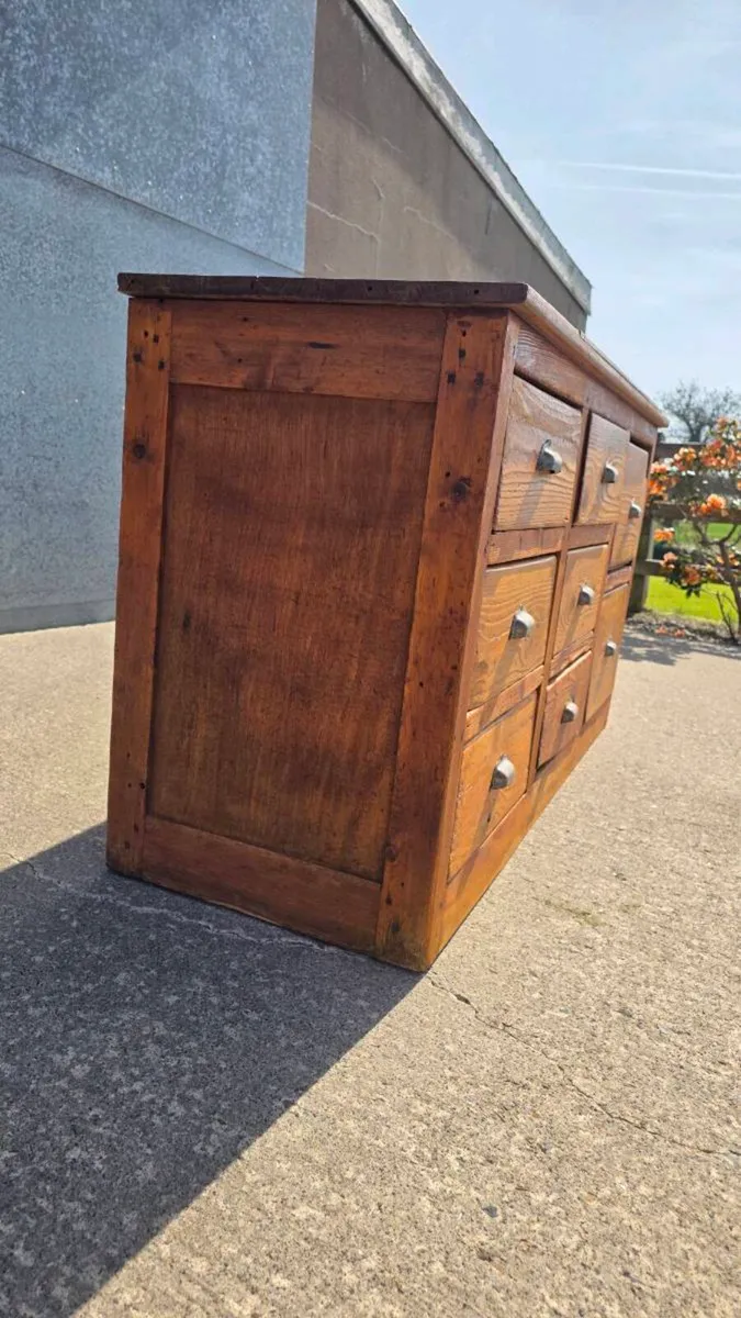 Vintage French dress makers kitchen island cabinet - Image 1