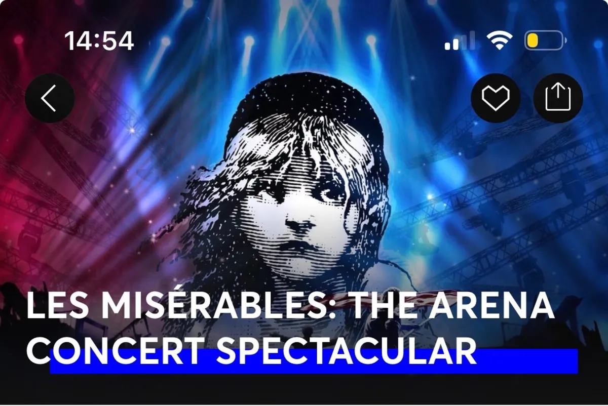 Les Miserables x4 tickets excellent seats - Image 2