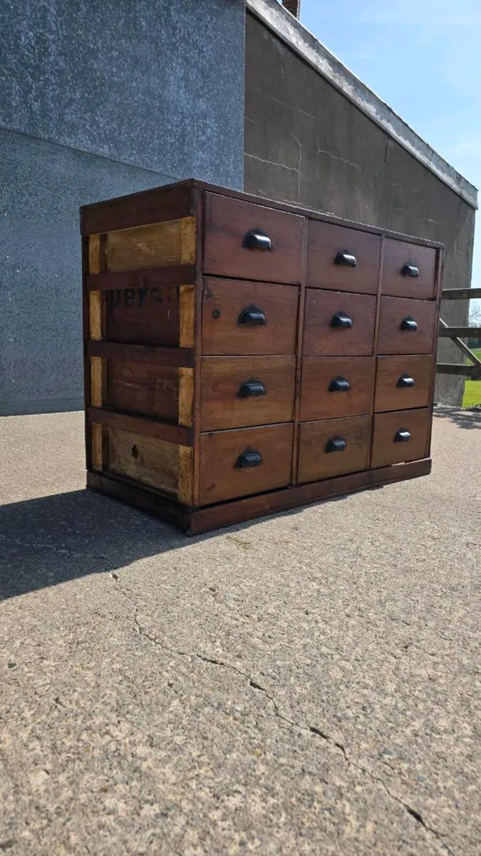 Vintage French apothecary style multi drawer unit - Image 1