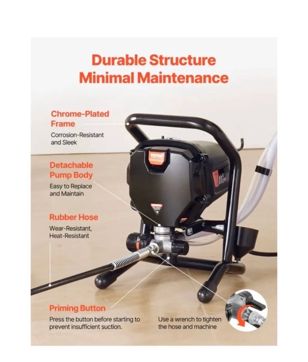 New Airless Paint Sprayer, 750W 3000PSI best ! - Image 3