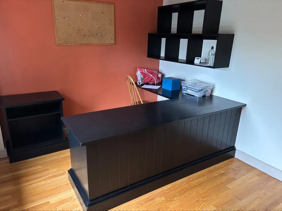 Office Desk & Cabinet - Image 2