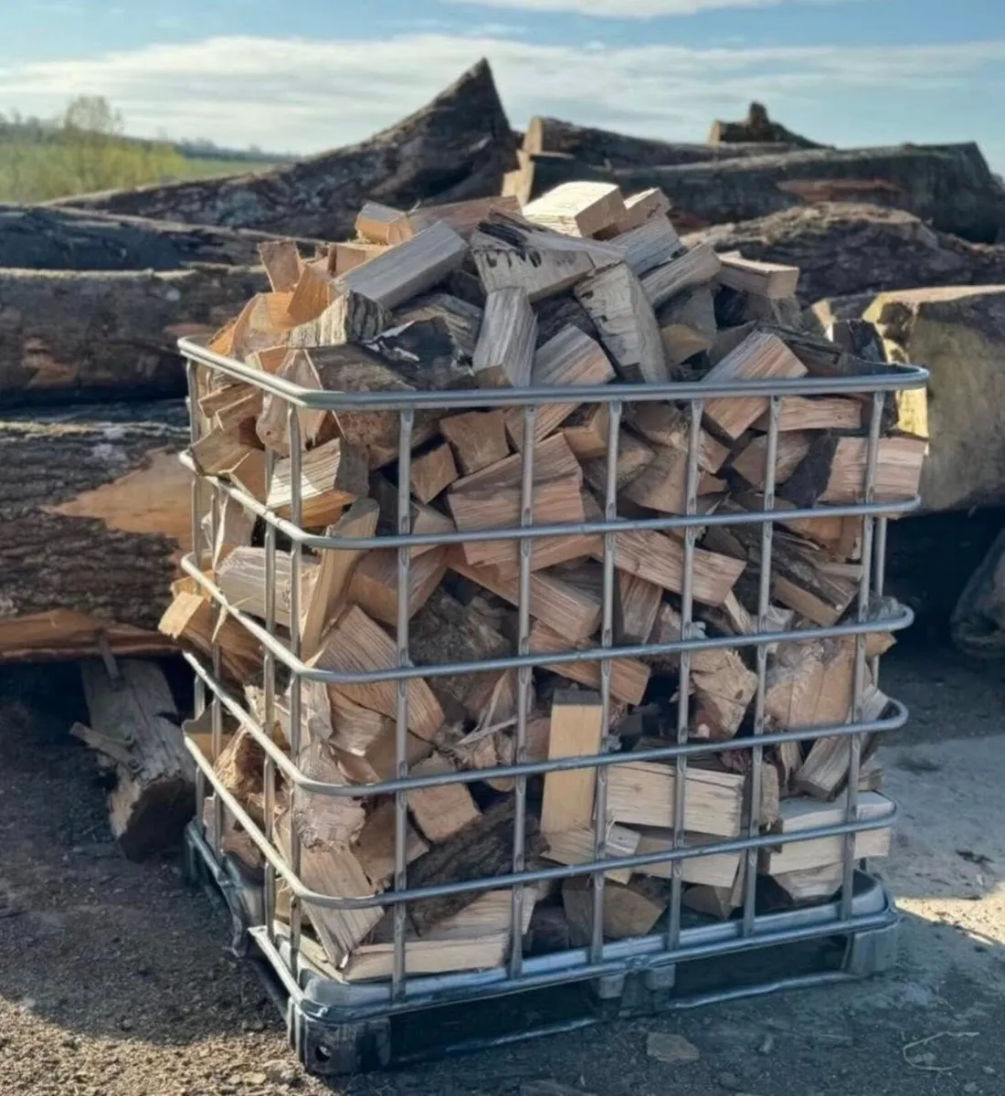 crate of hardwood/softwood