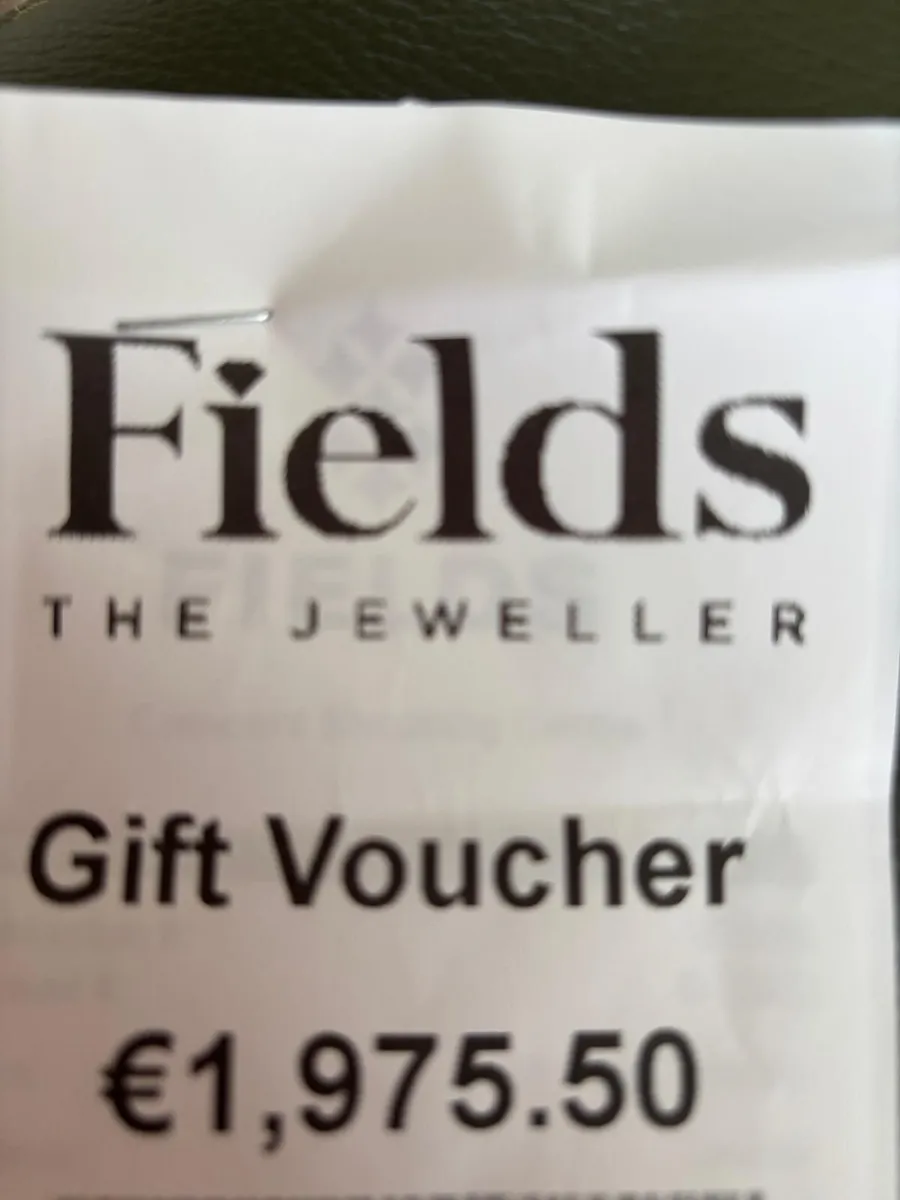 Fields Jewellery Gift voucher