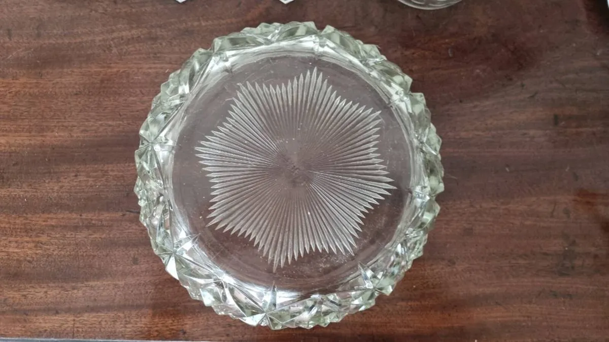 Vintage Crystal Glass bowl - Image 3