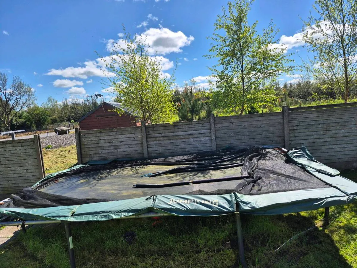 Jumpking 17ft x 12 trampoline. - Image 1