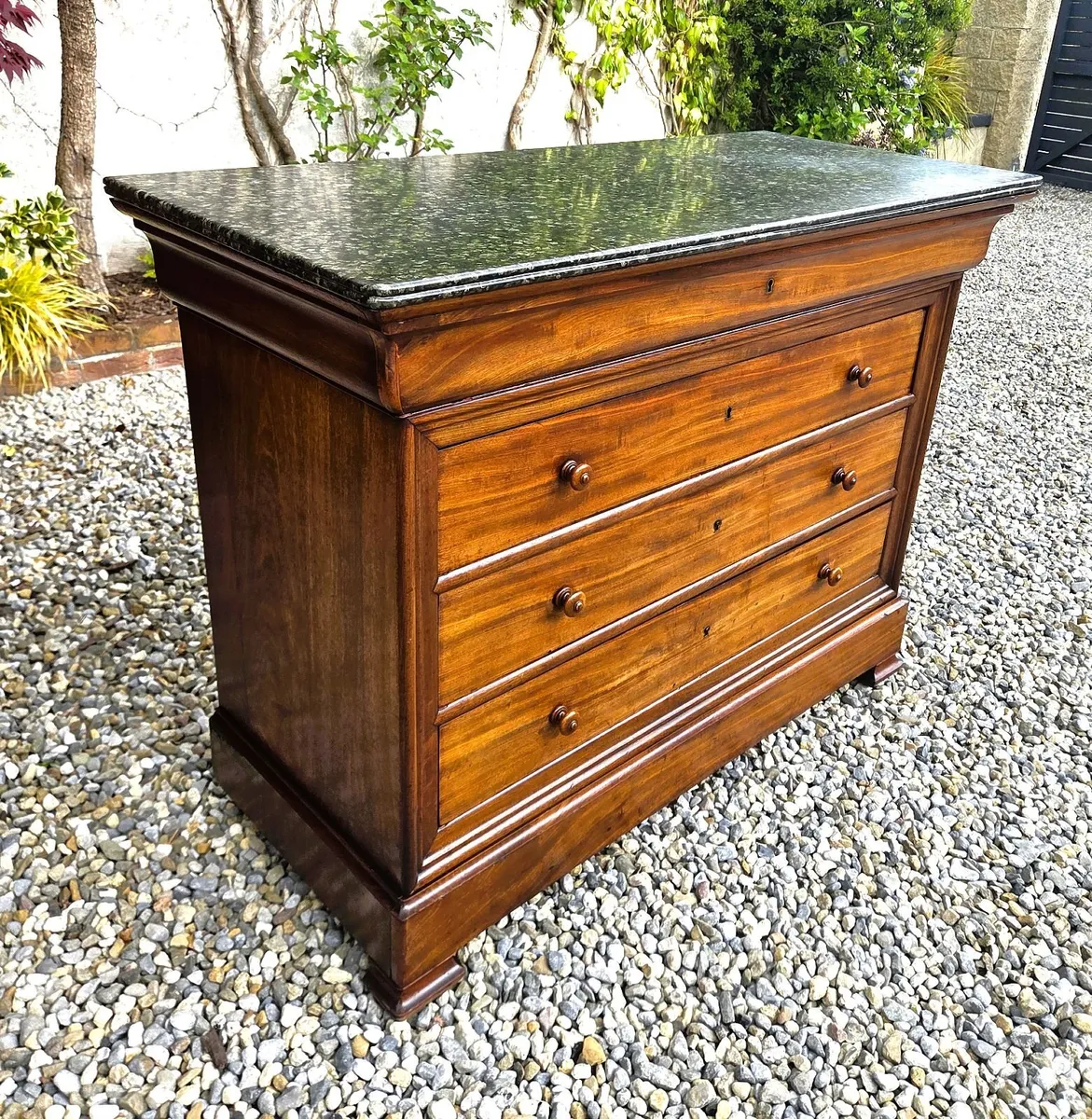 Antique French Marble Top Chest- Circa 1880 - Image 2