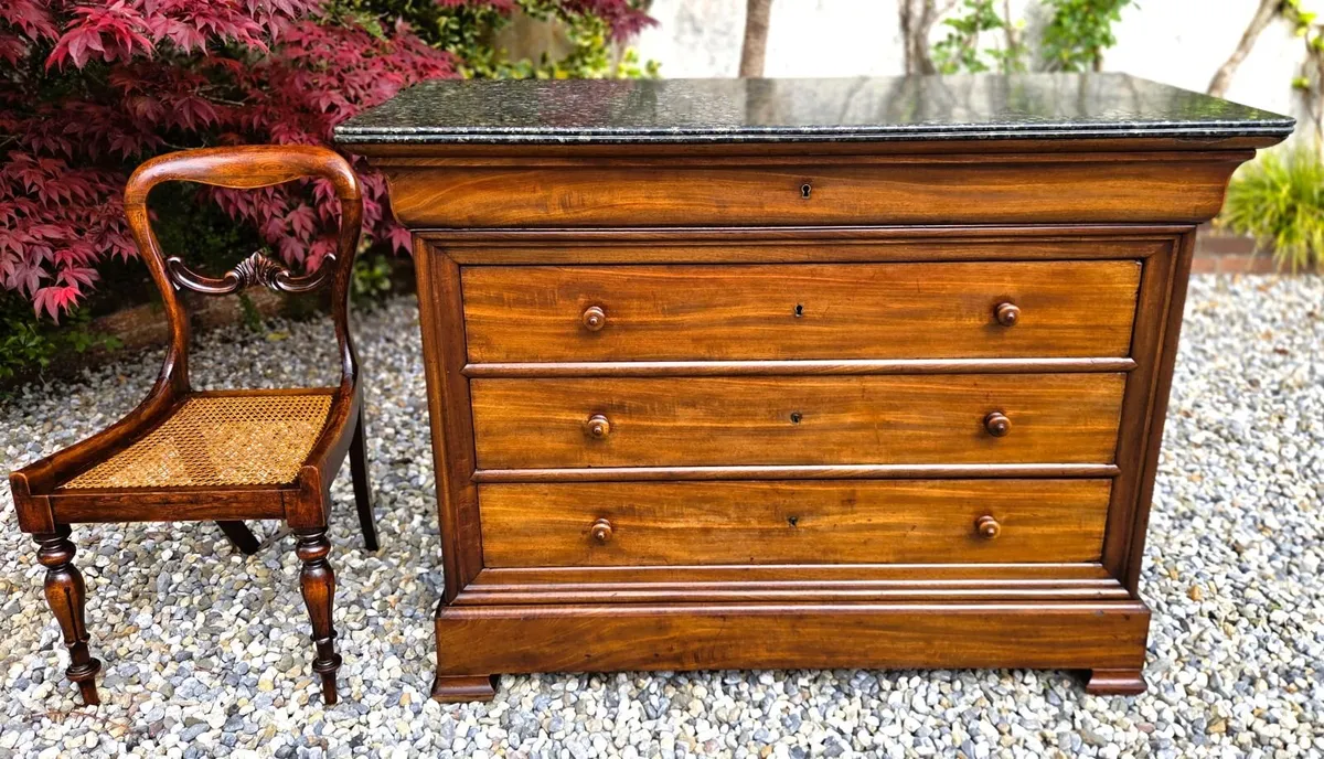 Antique French Marble Top Chest- Circa 1880 - Image 1