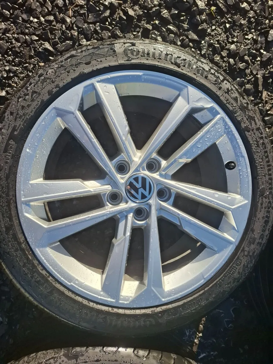 17" Vw Alloys with tyres - Image 2