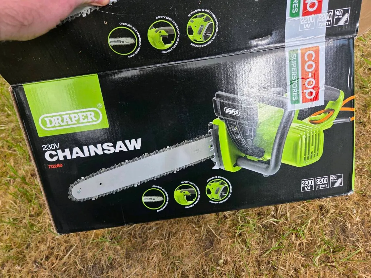 Draper Electric chainsaw brand new - Image 1