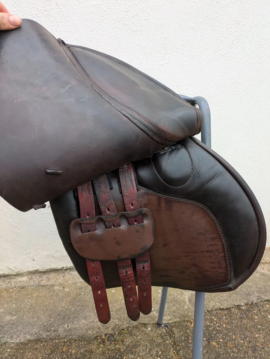 Berneys 17 1/2" Medium Dublin Show Jumper Saddle - Image 4