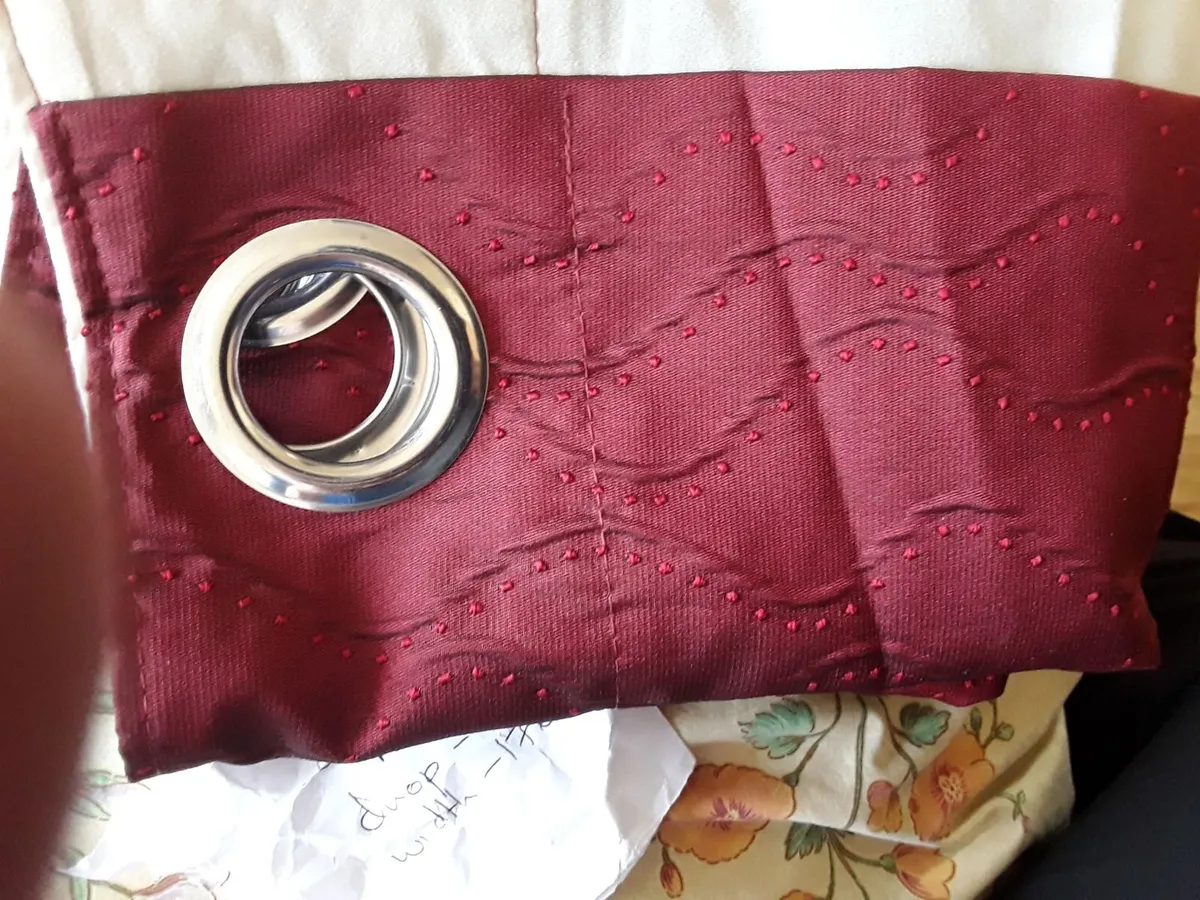 Lovely as new deep wine eyelid drapes - Image 1