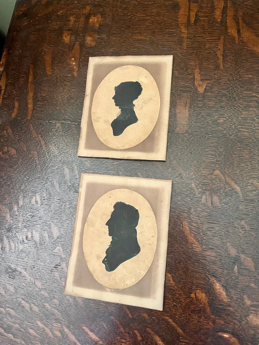 Antique Pair Silhouettes