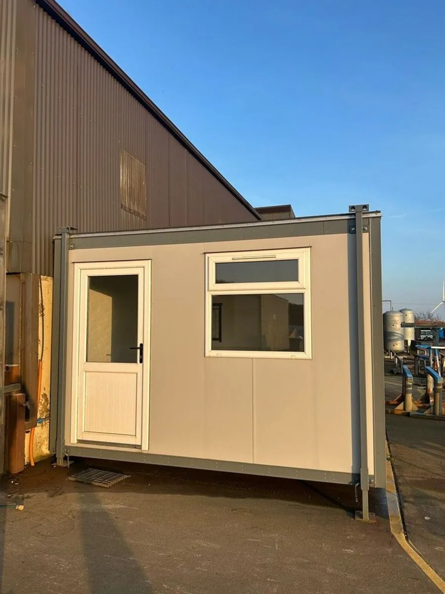 APPROX. 12ft x 10ft STEEL CLAD OPEN PLAN OFFICE - Image 1