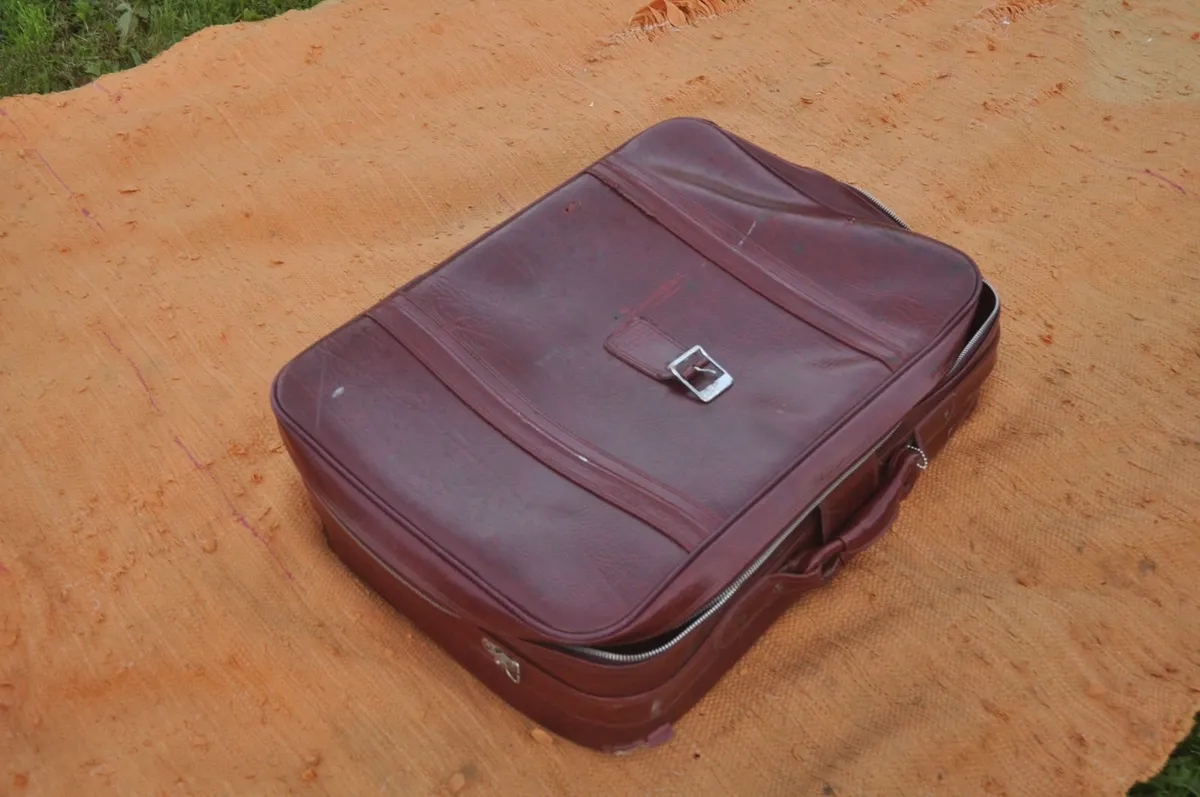 Red Vinyl Suitcase - Image 2