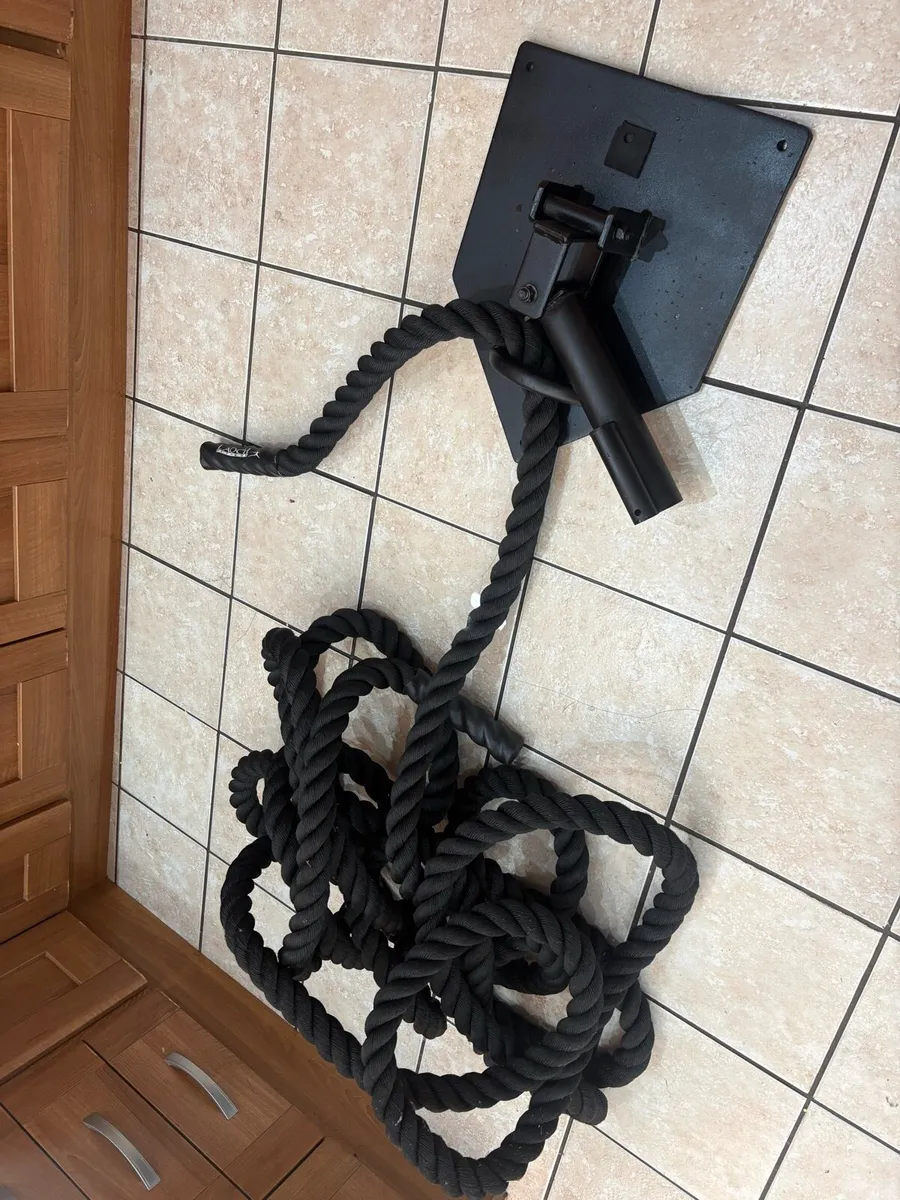 COMMERCIAL LARGE GYM LANDMINE,T BAR ROW,50FT ROPE - Image 4