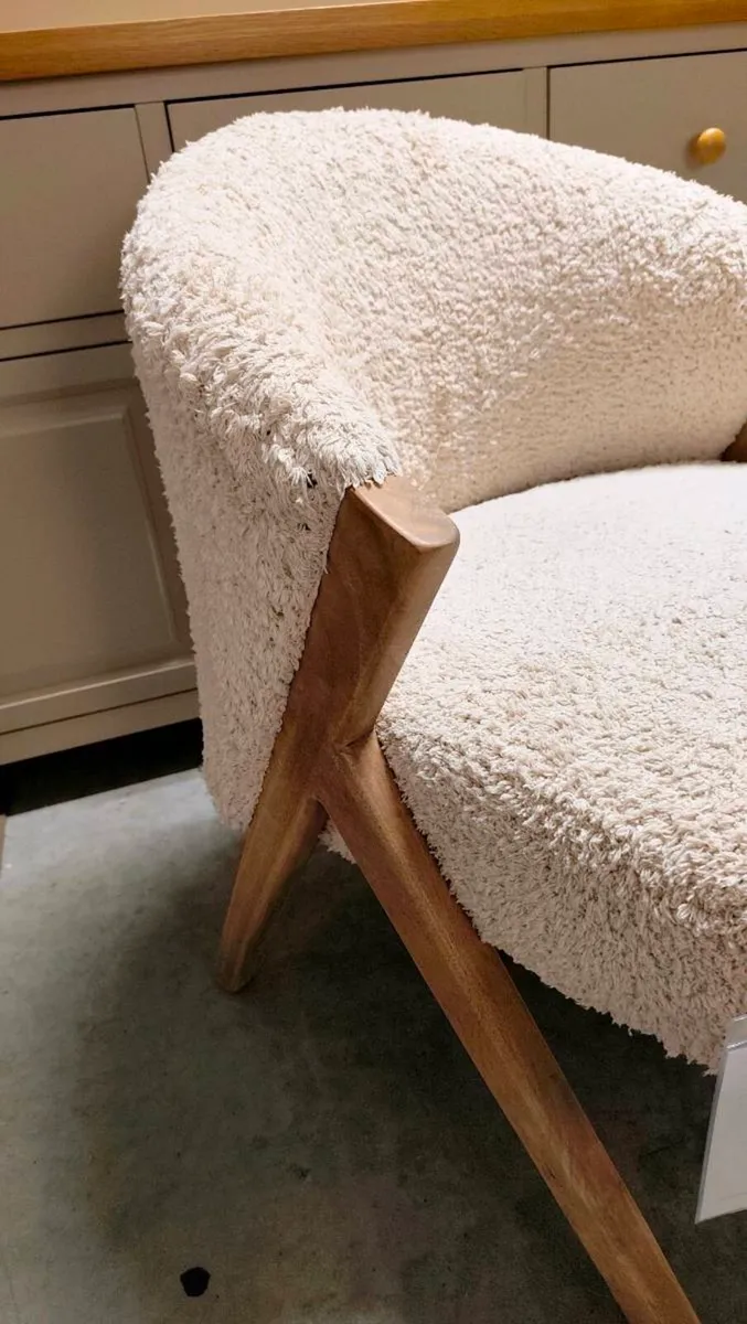 Ex Display Boucle Armchair - Image 3