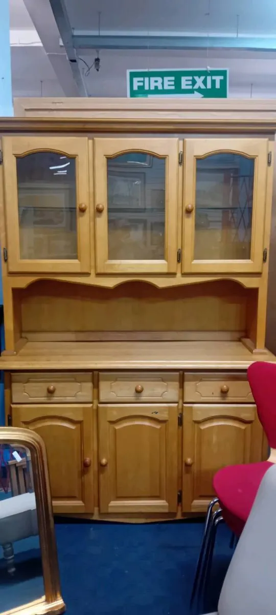 Modern Oak Effect Kitchen Dresser - Image 1