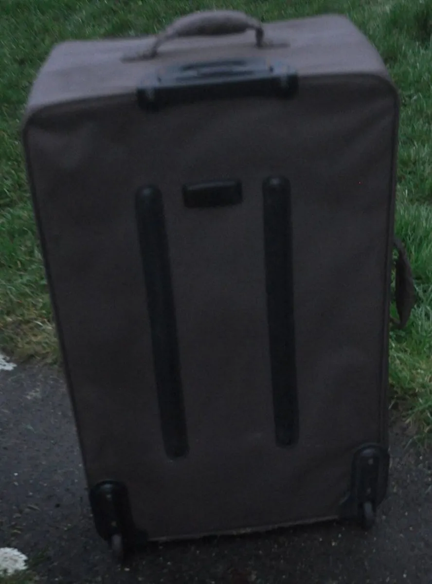 Large Dark Grey-Brown Suitcase - Image 3