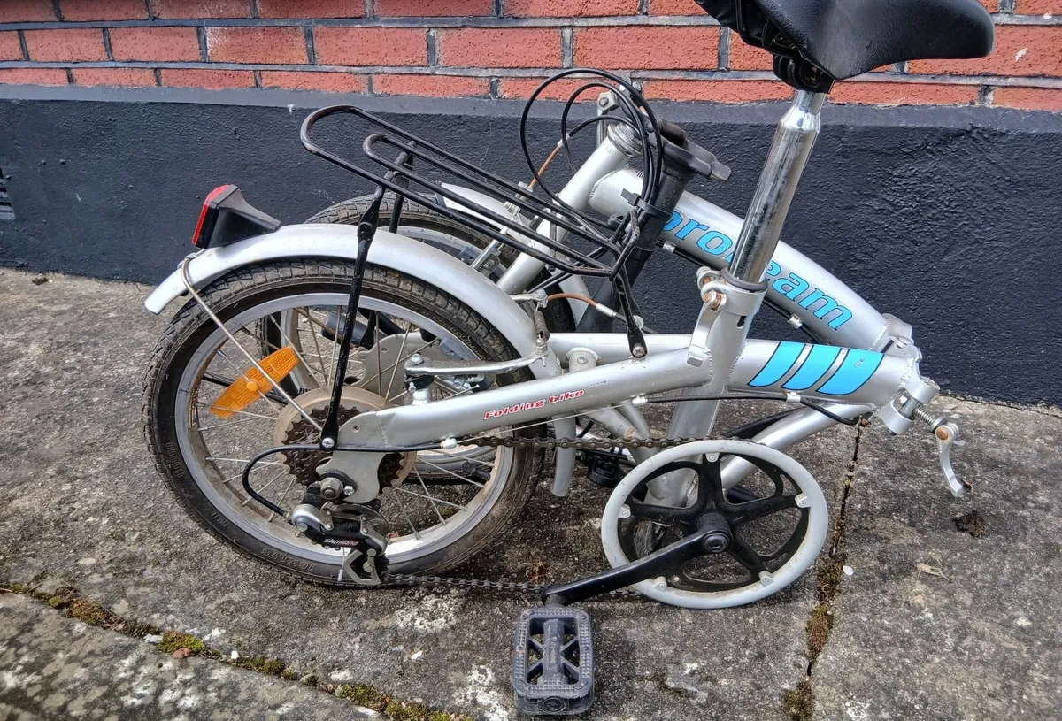 Proteam folding 16" bike silver - Image 2