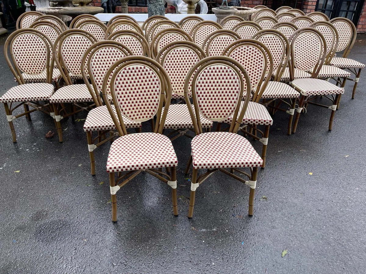 French 🇫🇷 cafe bistro restaurant chairs - Image 2