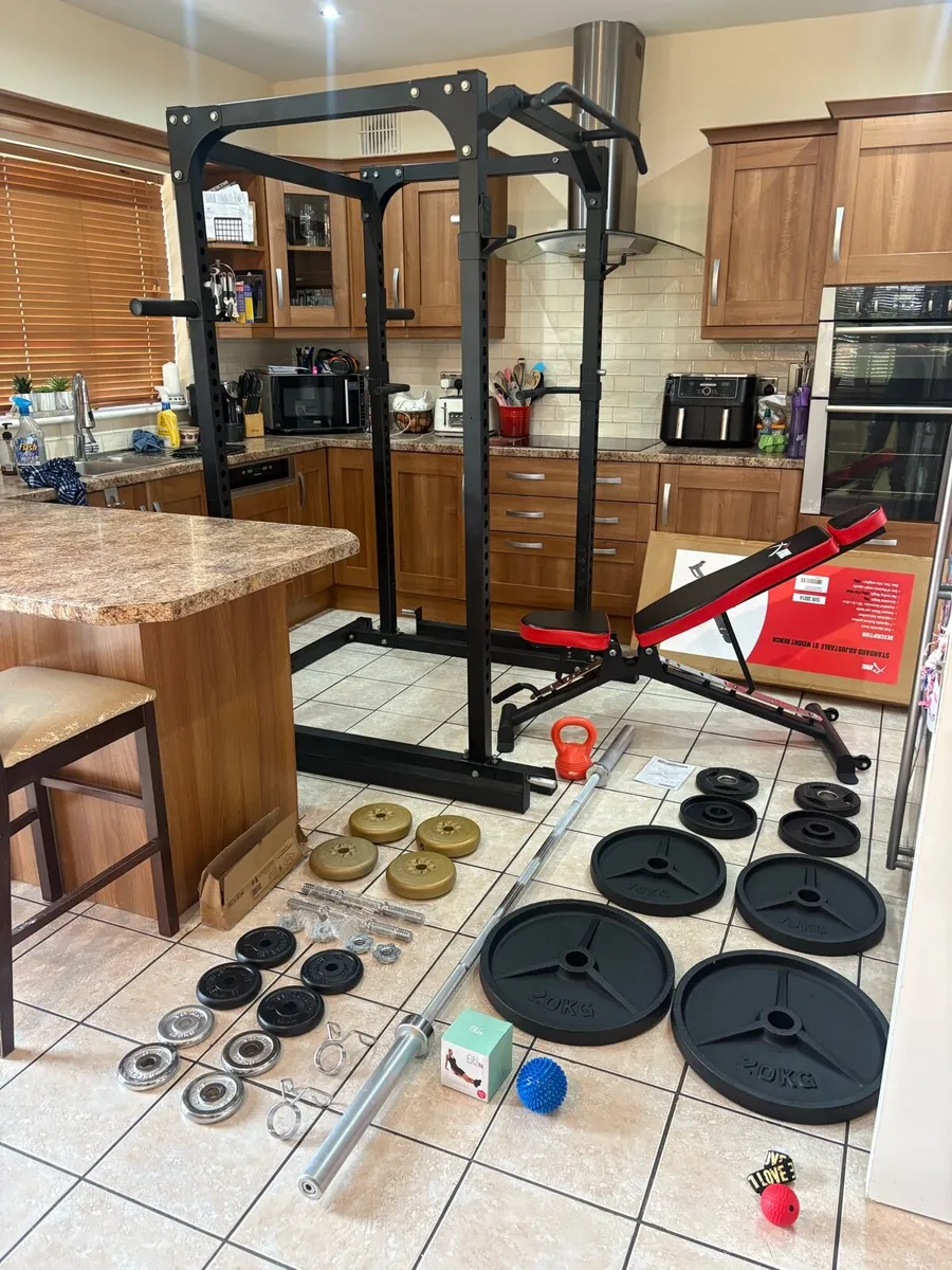 HEAVY DUTY (NOT CHEAP LIKE OTHERS HERE) GYM SET! - Image 1