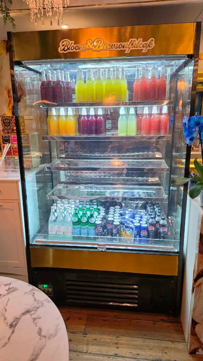 Open glass display fridge - Image 1