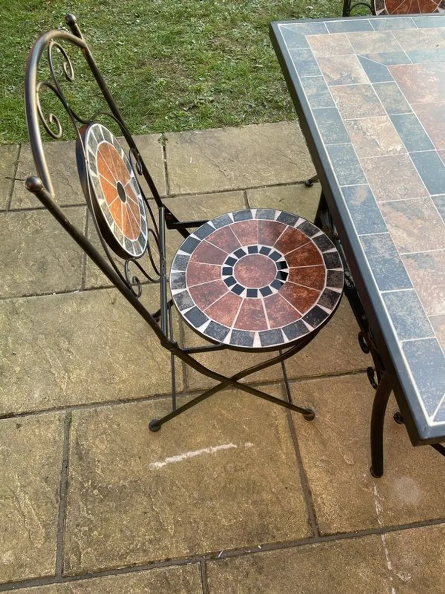Mosaic Patio Set - Image 3