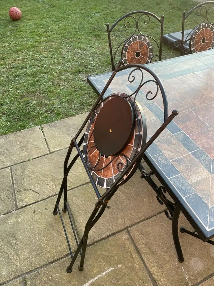Mosaic Patio Set - Image 4