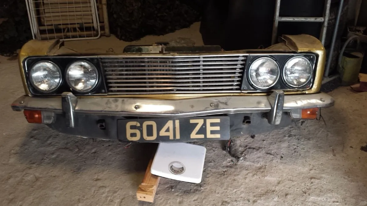 70's Cool Sports Car Front Chrome Grill For Wall - Image 2