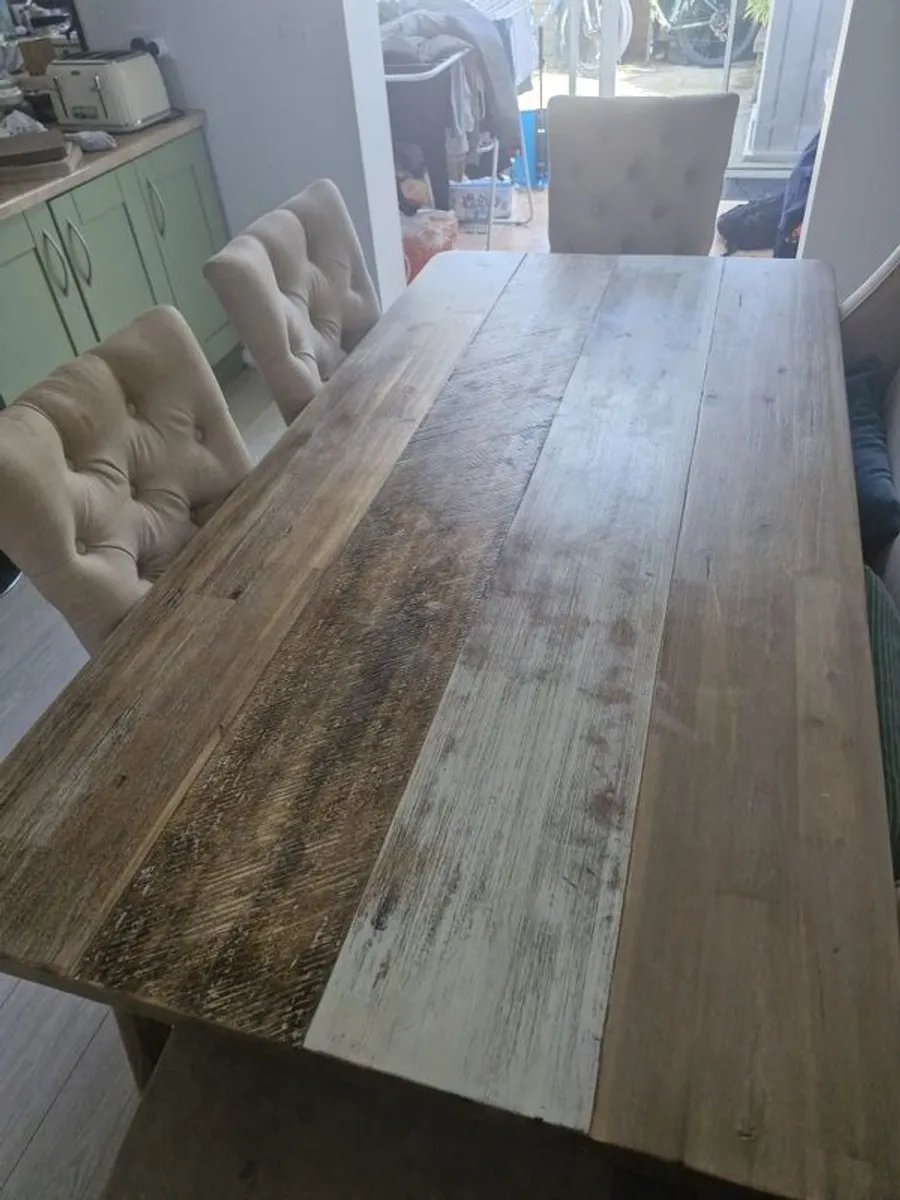 Dining table and 4 chairs - Image 3