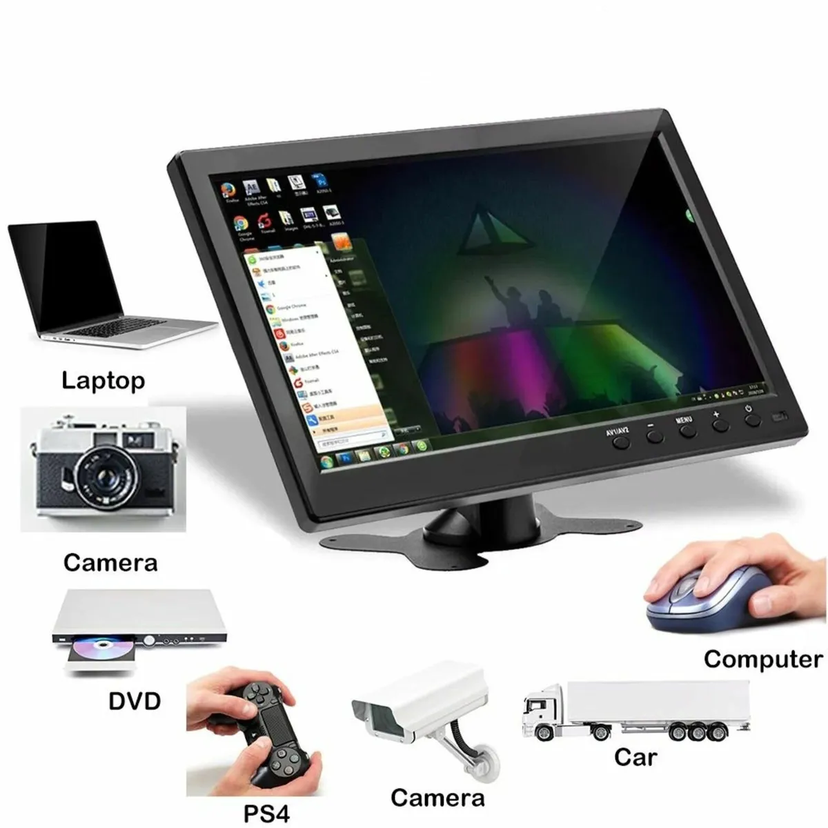 10 inch monitor for PC, laptop, CCTV, Raspberry PI - Image 4