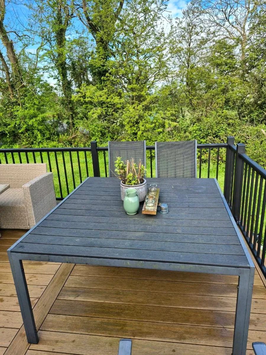 Patio table and 4 chairs - Image 2