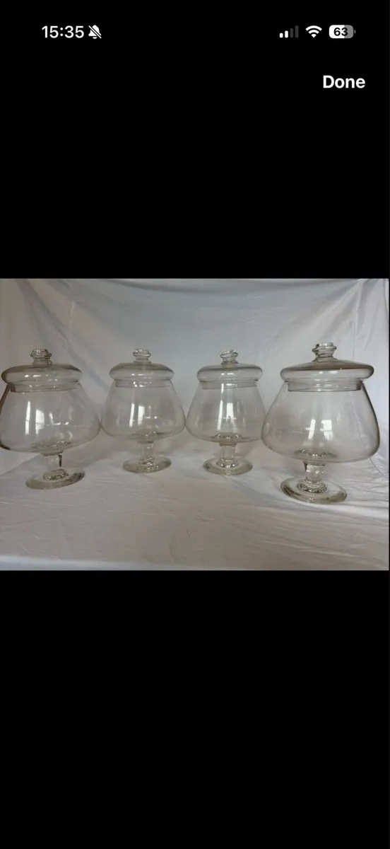 Antique Apothecary 4 large jars - Image 3