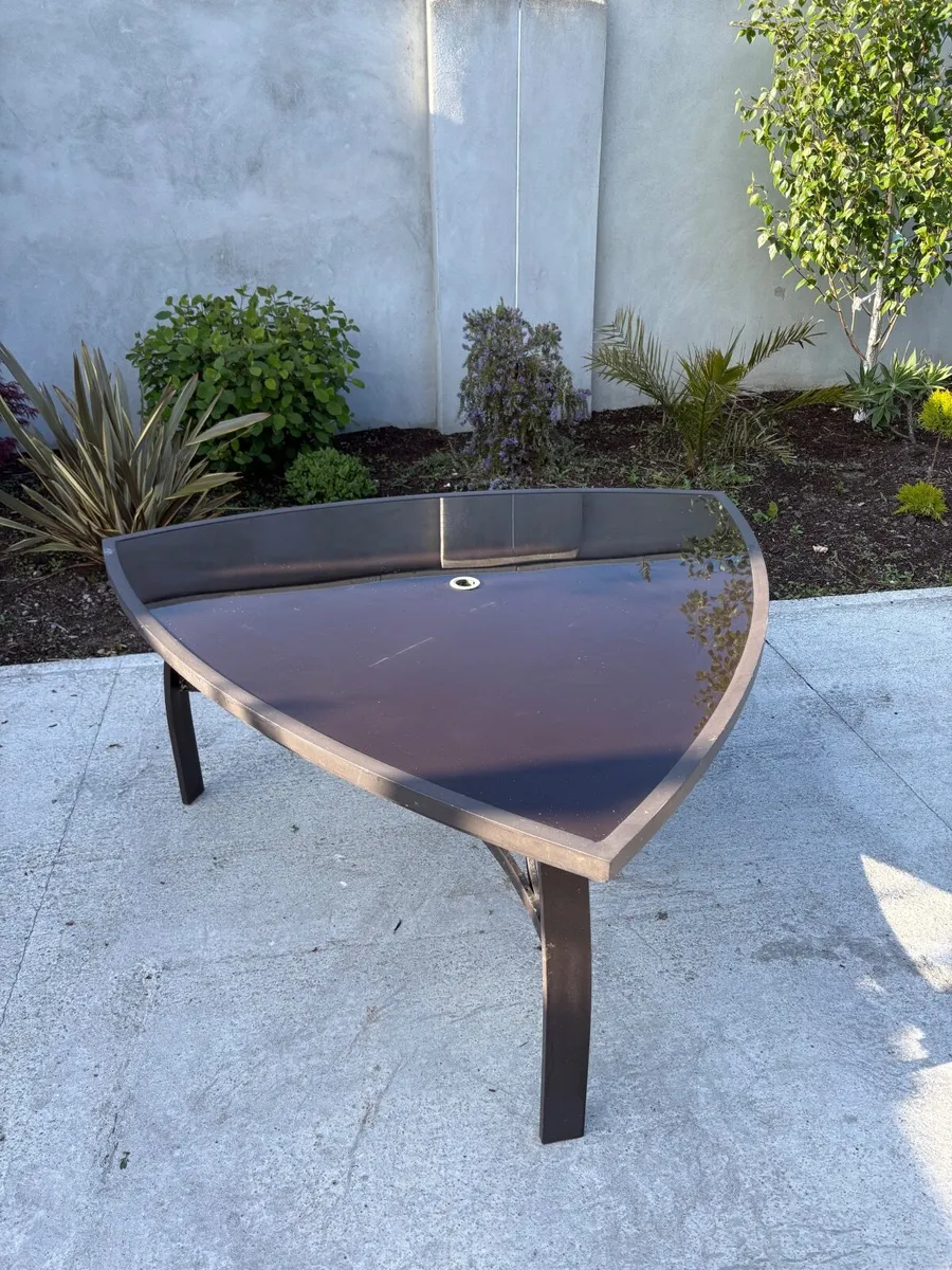 Large Glass Garden Table - Image 2