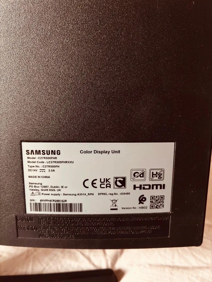 Samsung 1500r curved monitor - Image 3