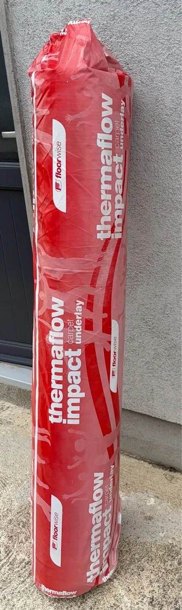4 rolls of Thermaflow Impact Carpet Underlay - Image 1