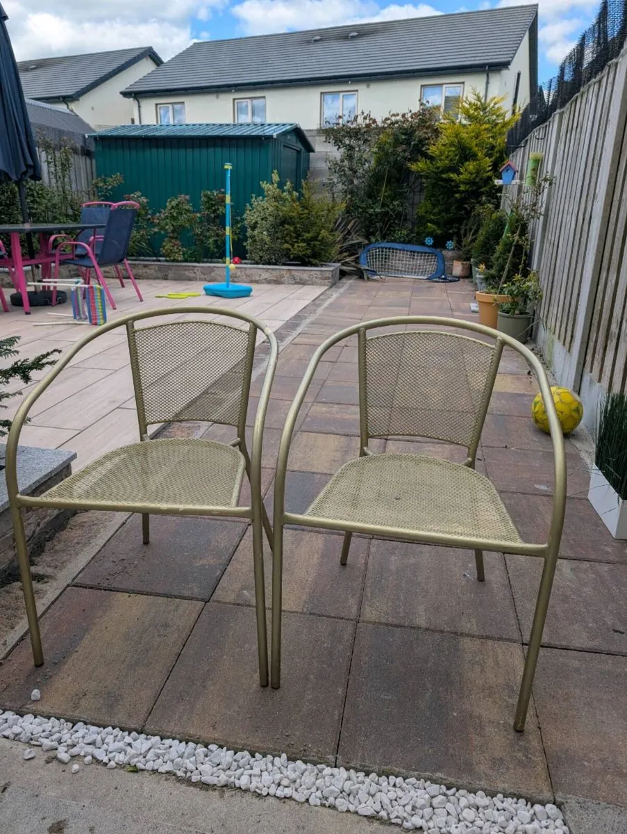 Garden set of furniture metal strong - Image 2