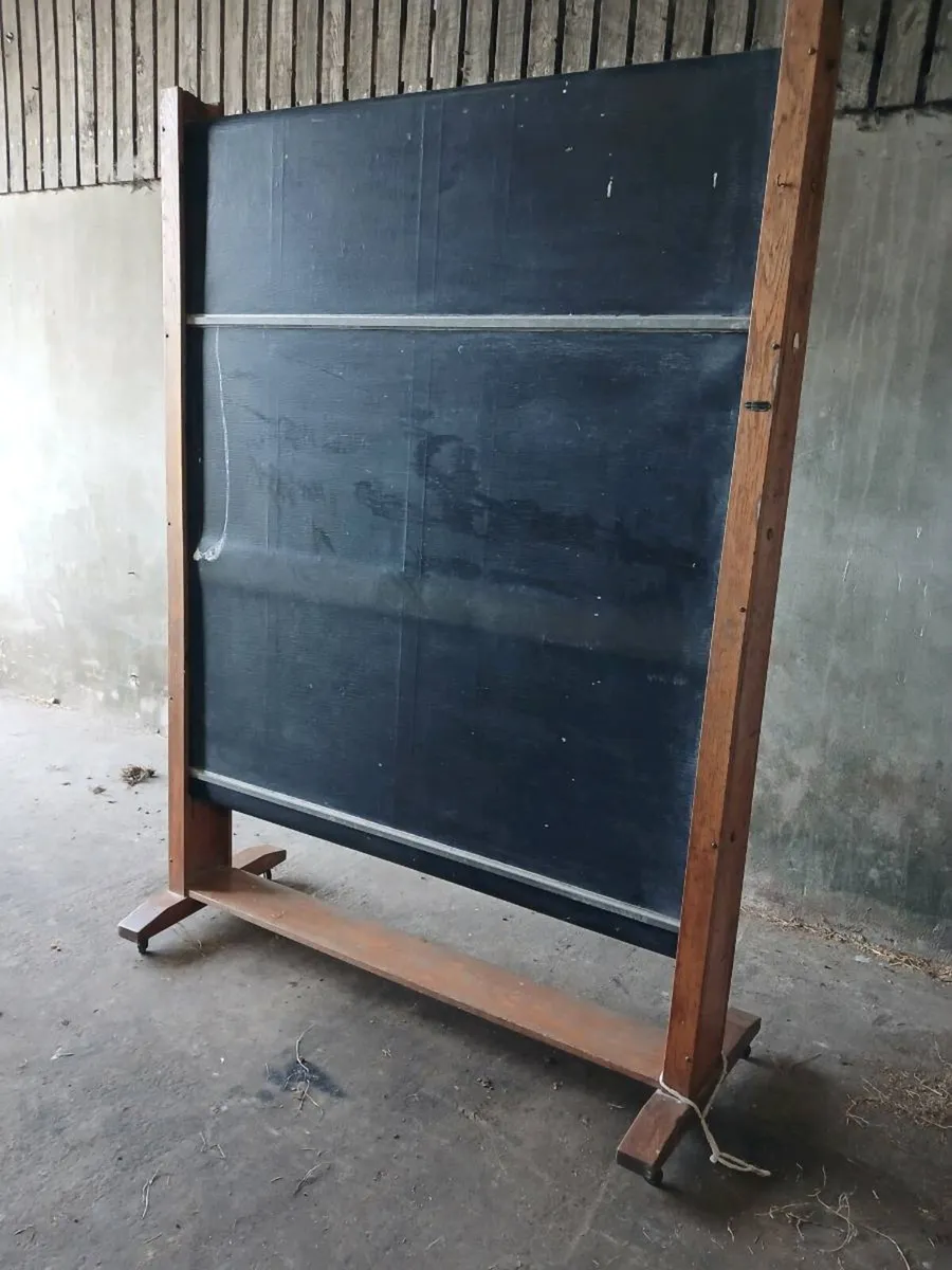 Antique Rolling Blackboard - Image 3