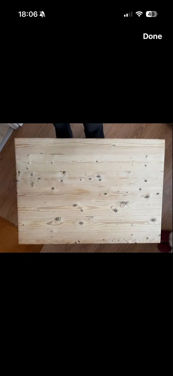 Vintage handmade wooden Coffee table - Image 1