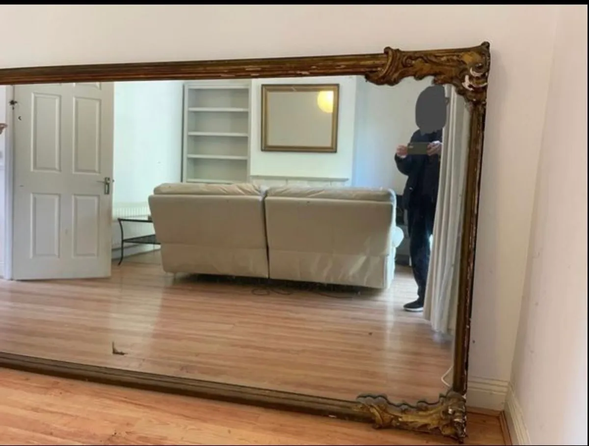 Large Victorian giltwood mirror - Image 3