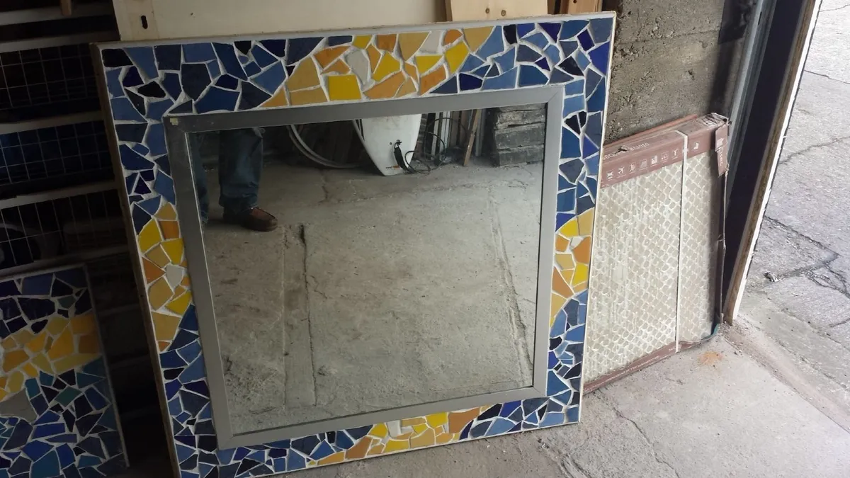 Mirror Bright Mosaic Mirror + bath panel - Image 1
