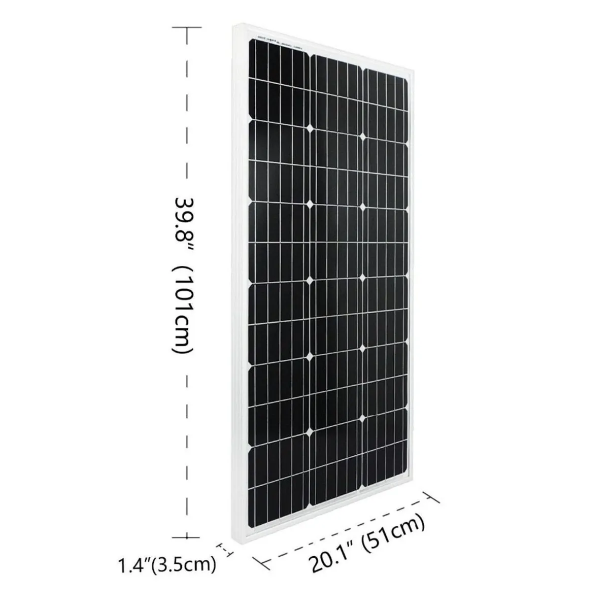 12V 100W solar panel kit for shed lighting - Image 4
