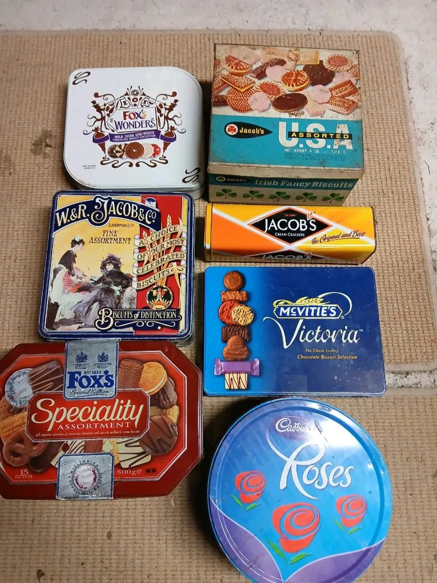 Vintage biscuit tins