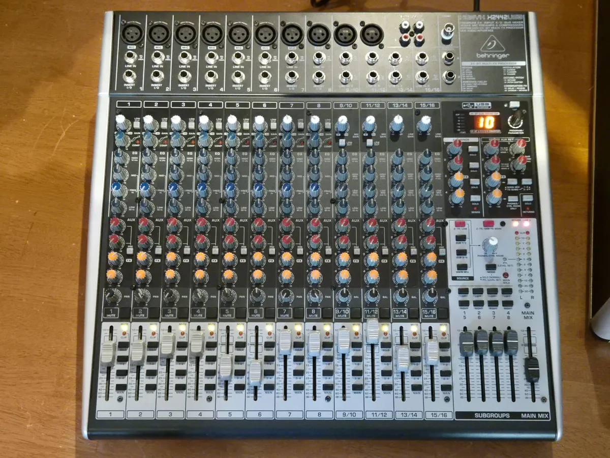 Behringer Xenyx X2442USB with case - Image 3