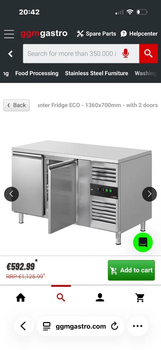 Commercial under counter fridge - Image 2