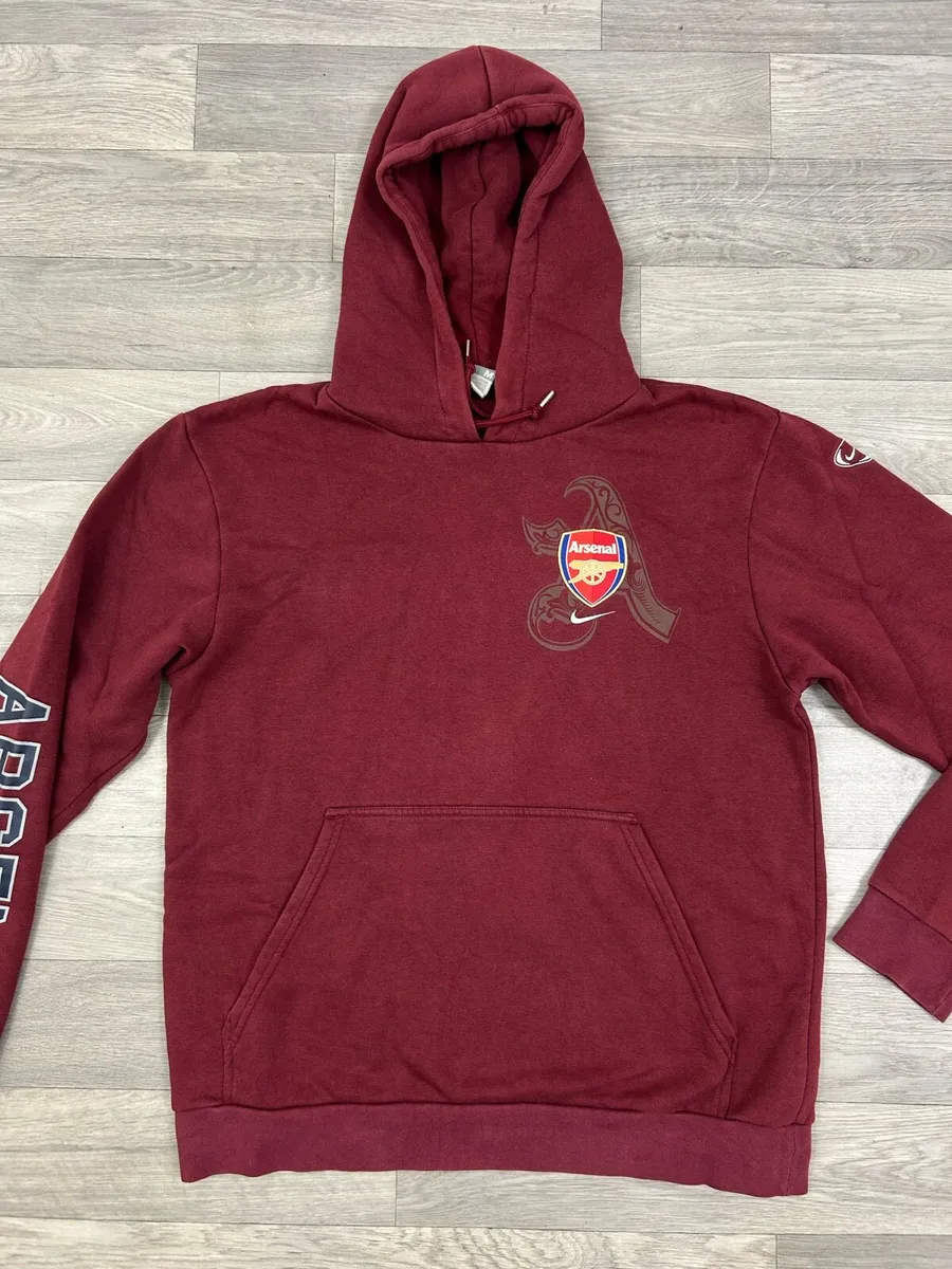 Vintage 00s Nike Arsenal London Hoodie Mens Medium - Image 2