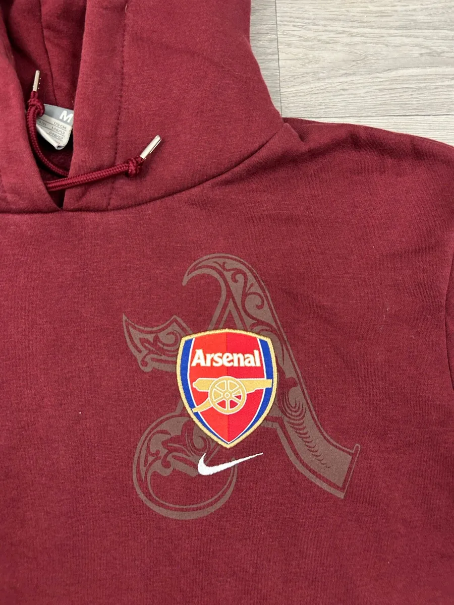 Vintage 00s Nike Arsenal London Hoodie Mens Medium - Image 4