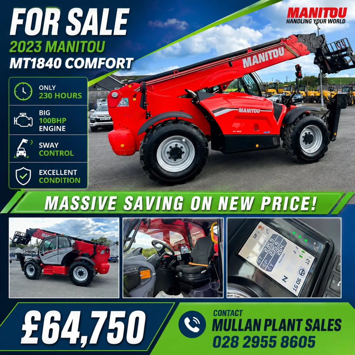 Best value MT1840 and spec in Ireland - MULLANS
