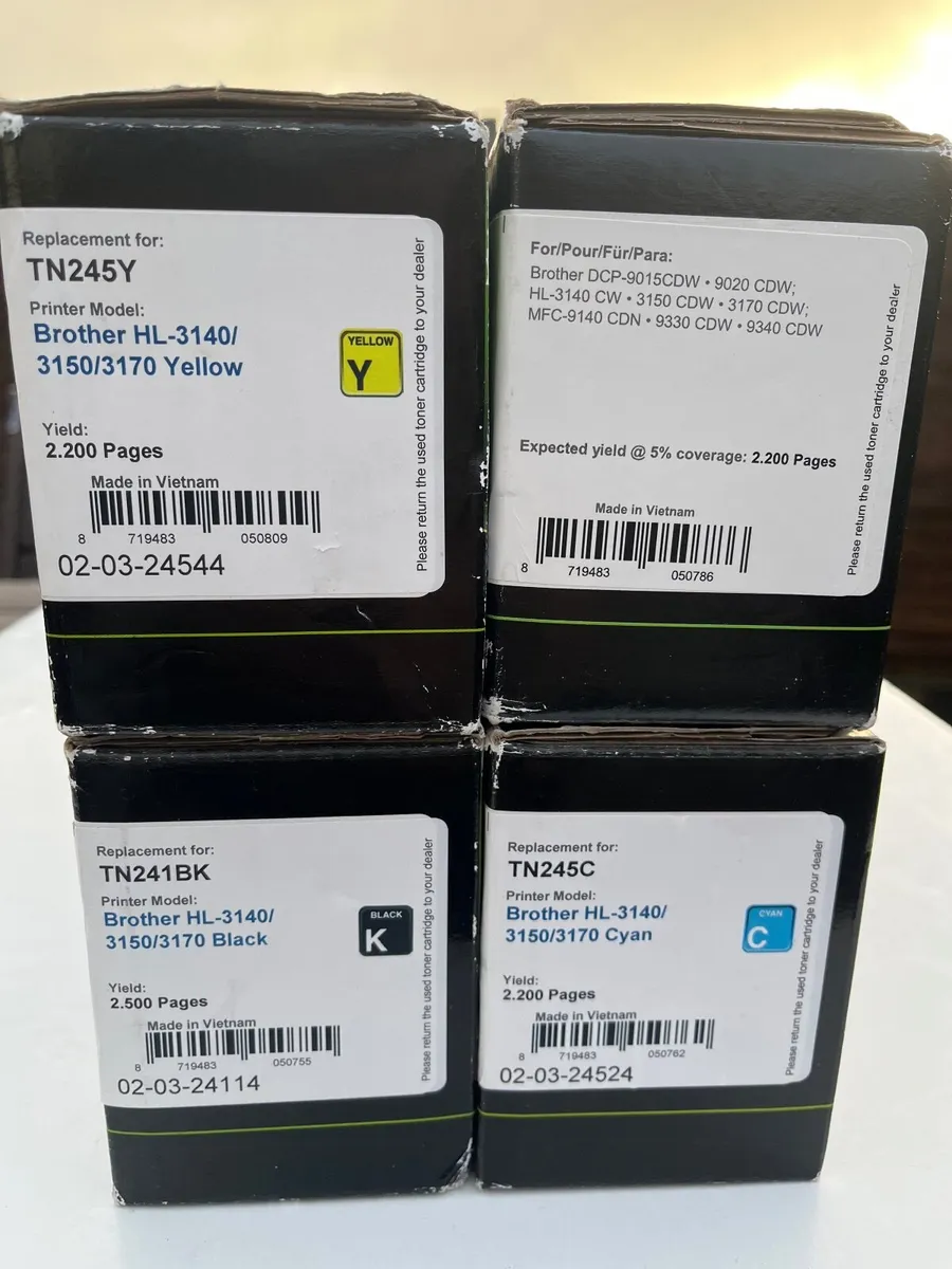 Set of compatible  brother Tn-241/245 Colour Toner - Image 1