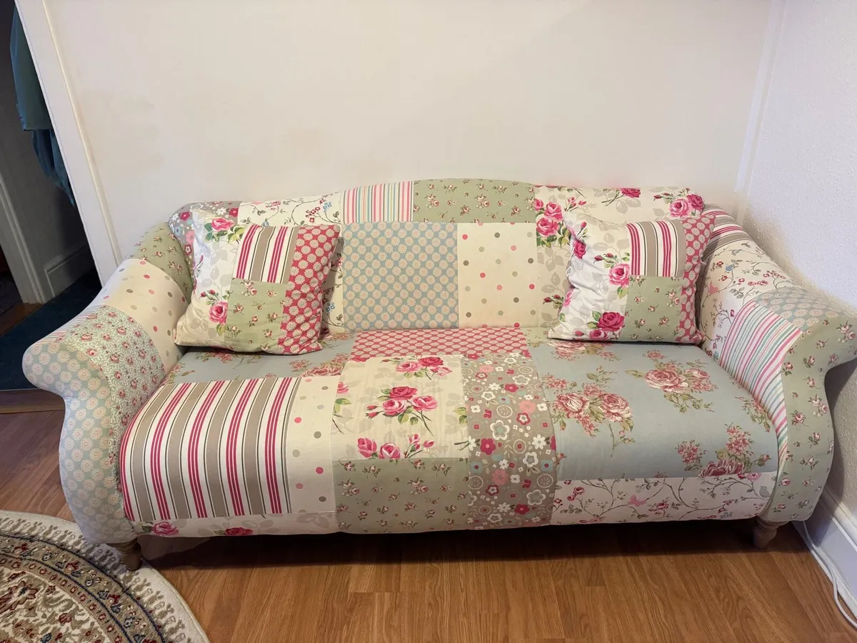 2 Seater Patchwork Sofa €80 - Image 2